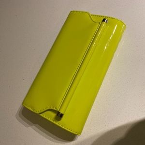 Neon Lime Clutch/Cross Body Bag
